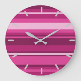 Fuchsia rand stor klocka