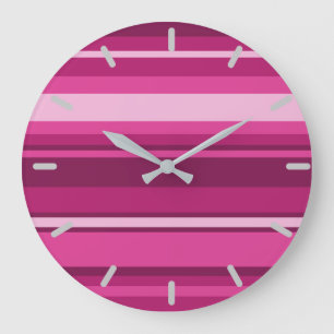 Fuchsia rand stor klocka