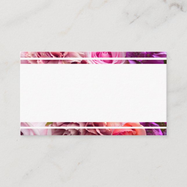 Fuchsia Ro-platskort Placeringskort (Framsida)