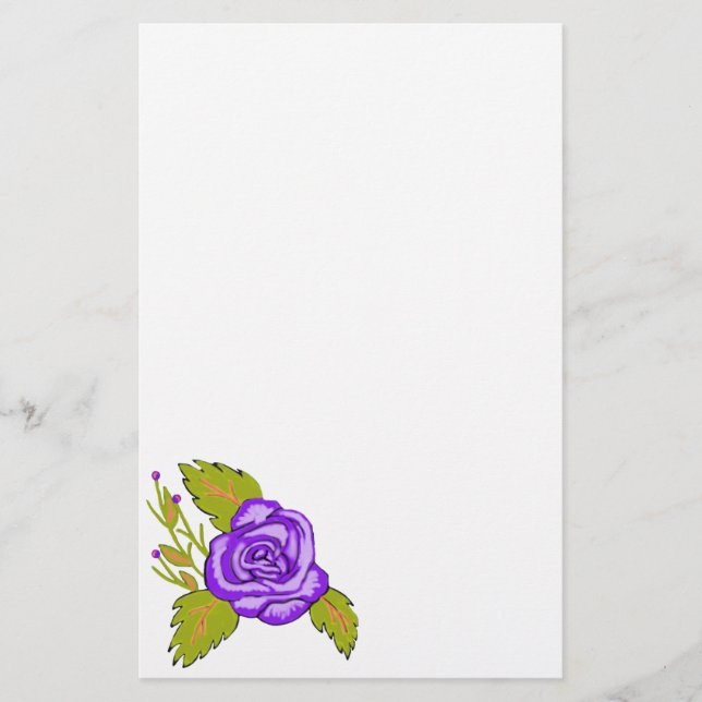 Fuchsia Ro Stationery Brevpapper (Framsida)