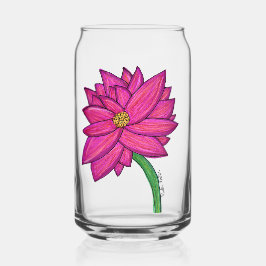 Fuchsia Rosa Blomma med blå bakgrund Tote