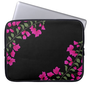 Fuchsia Rosa Bougainvillea Laptop sleeve