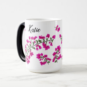 Fuchsia Rosa Bougainvillea Personlig mugg