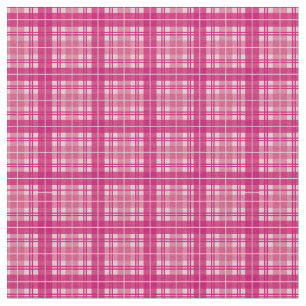 Fuchsia Rosa Bright Gingham Plaid Tartan Tyg