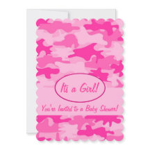 Fuchsia rosa Camo kamouflagebaby shower