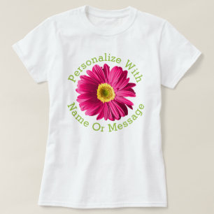 Fuchsia Rosa Daisy Flower T Shirt