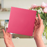 Fuchsia Rosa Färg Tile Kakelplatta<br><div class="desc">Denna enkla, minimalistiska och moderna formgivning är en ren och solid färg-platta som kommer att följa med vilket program som helst. Du kan använda det som en väggplatta som en högdager eller hela vägg för ett ryggsplash i ditt kök eller badrum eller i lera eller för att byta ut vintage...</div>