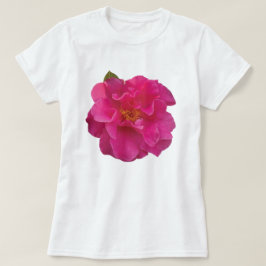 Fuchsia Rosa Kamelia Realistisk Blommotiv Grafik T Shirt