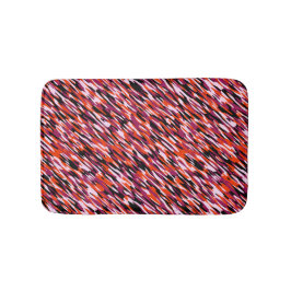 Fuchsia rosa, orange, svart och vit kamouflage badrumsmatta