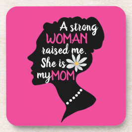 Fuchsia Rosa Women Motivtive Quote Mors dag Underlägg