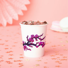 Fuchsia Sakura Blommar Painting av Sara Motolanez