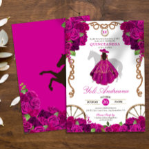 Fuchsia Shock rosa Ro Western Charro Quinceañera