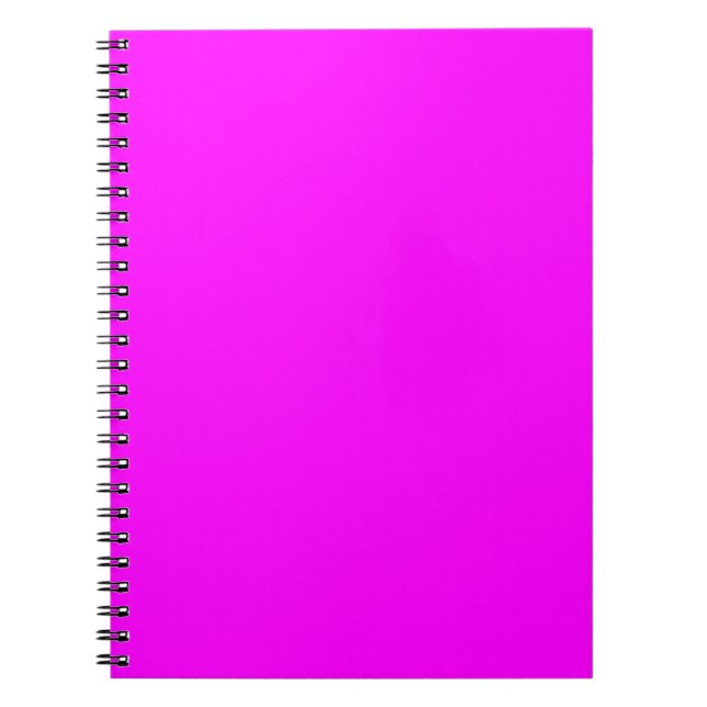 Fuchsia Solid Färg | Klassisk Elegant Anteckningsbok (Framsidan)