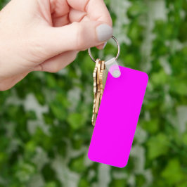 Fuchsia Solid Färg | Klassisk Elegant Nyckelring