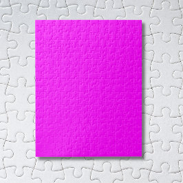 Fuchsia Solid Färg | Klassisk Elegant Pussel