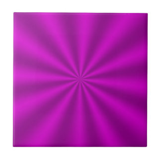 Fuchsia Starburst Ceramic Tile Kakelplatta