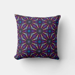 Fuchsia Stargazer Throw Pillow Kudde
