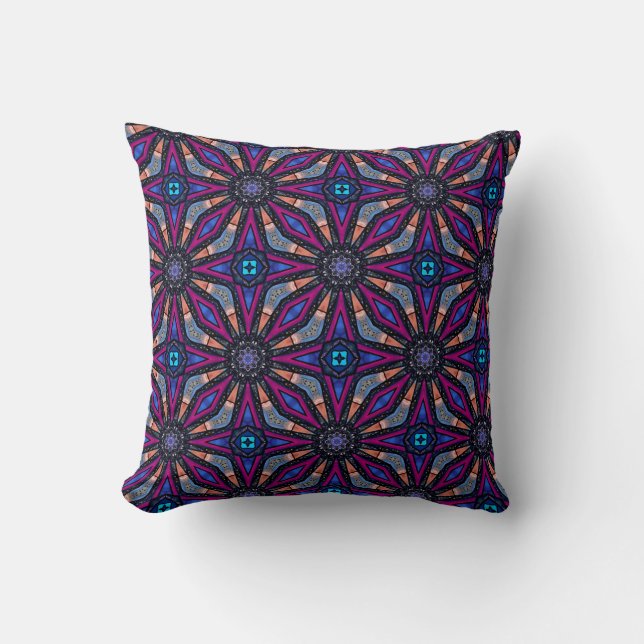 Fuchsia Stargazer Throw Pillow Kudde (Framsida)