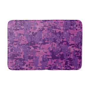 Fuchsia Storm Digital Camo Camouflage Anpassade Badrumsmatta