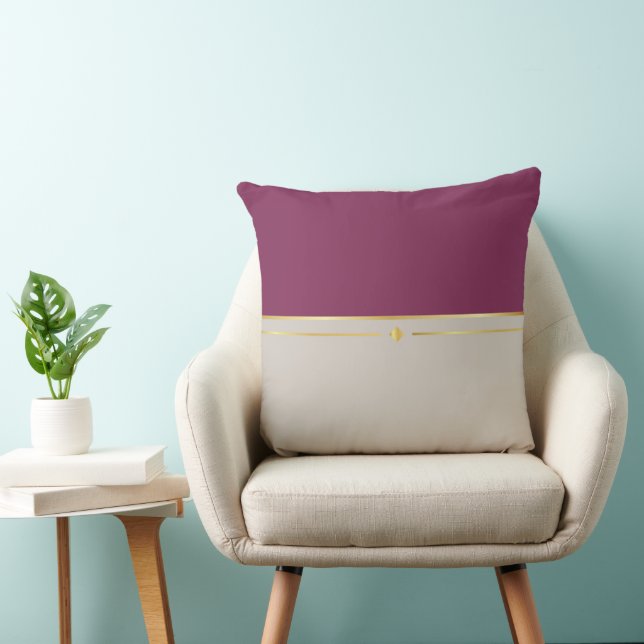 Fuchsia & Taupe Haven Kudde (Stol)