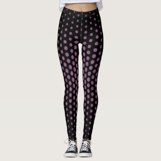 Fuchsia Techno Dot Mönster Leggings