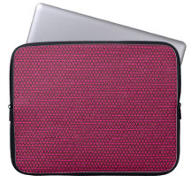 Fuchsia trianglar på den svart ipad sleeve