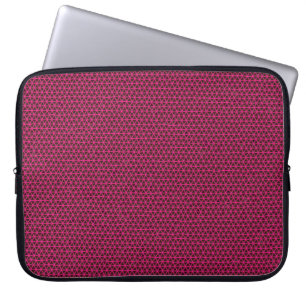 Fuchsia trianglar på den svart ipad sleeve