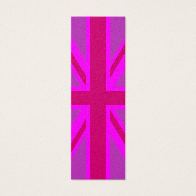 Fuchsia Union Jack Litet Visitkort (Framsidan)