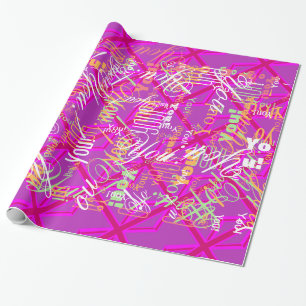 Fuchsia Union Jack Presentpapper