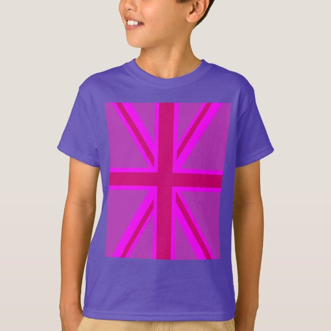 Fuchsia Union Jack Tee (Framsida)