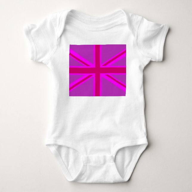 Fuchsia Union Jack Tee Shirt (Framsida)