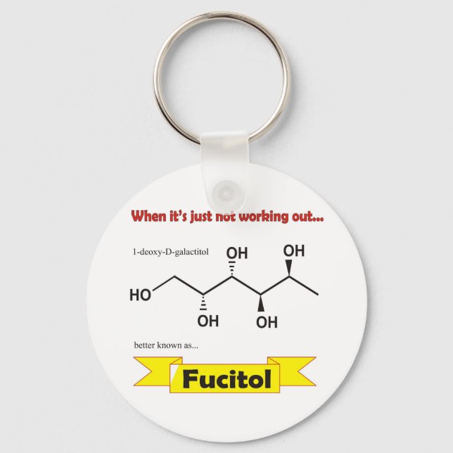 Fucitol Organic-molekyl Nyckelring (Framsida)