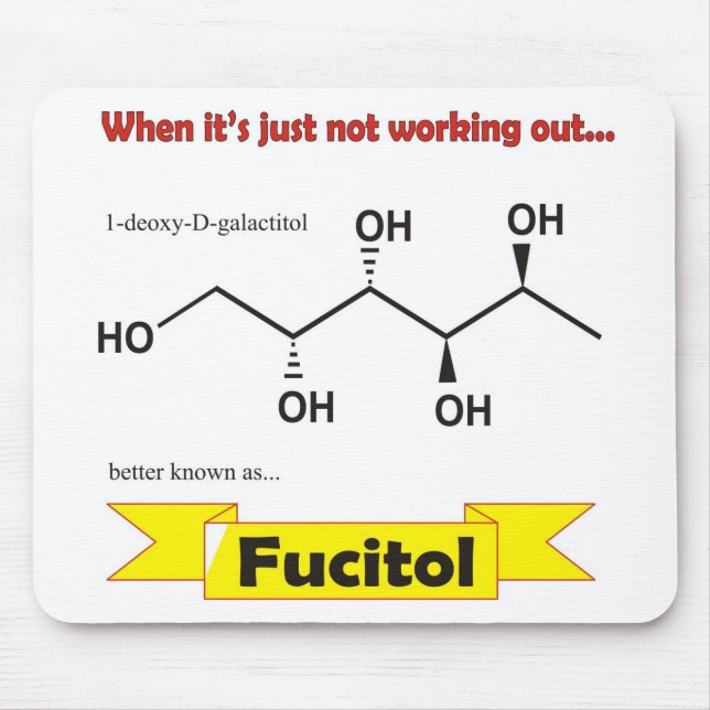 Fucitol organisk molekyl musmatta (Framsidan)