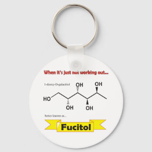 Fucitol organisk molekyl nyckelring