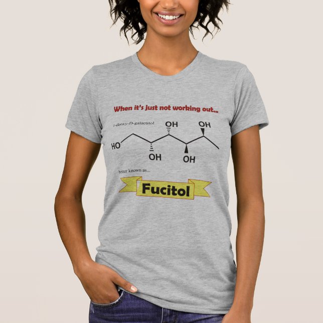 Fucitol organisk molekyl t-shirt (Framsida)