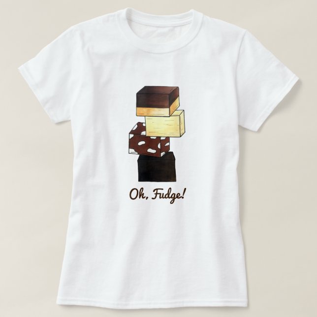 Fudge! Konfektionsalkohol för godis T Shirt (Design framsida)