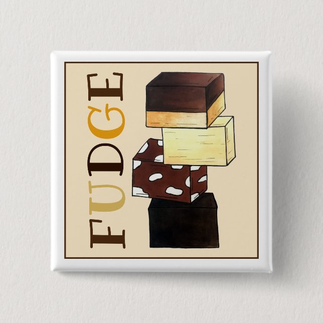Fudge Stack Confectionery Candy Sweets Knapp (Framsida)