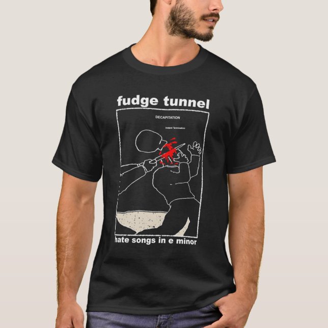 Fudge Tunnel Decapitation Classic Old school UK S T Shirt (Framsida)