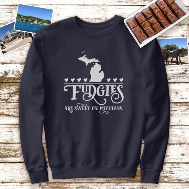 Fudgies är sötad på Michigan Lång Ärmad Tröja (Skapare uppladdad)