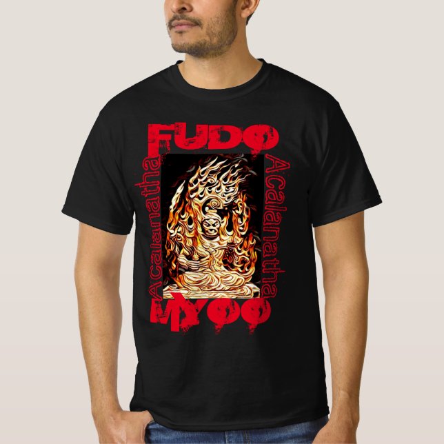 Fudo Myoo Acalanatha T Shirt (Framsida)