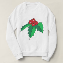 "Fudsy Ansikte", Lycklig Holly-julen, Sweatshirt