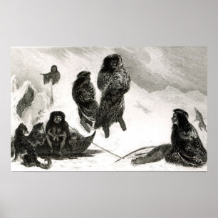 Fuegians som går att handla i Zapallos Poster
