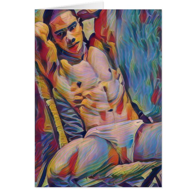 Fuego pojke hälsningskort (Framsidan)