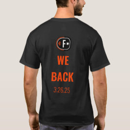 FUEL Tävla League Manar Black Kortärmad Vi backar T Shirt