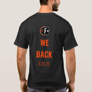 FUEL Tävla League Manar Black Kortärmad Vi backar T Shirt