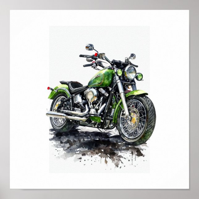  Fuel Your Freedom – Motorcycle Sticker Poster (Framsidan)