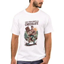 Fuel Your Gains with Chocolate T-Shirt Funny Vegan