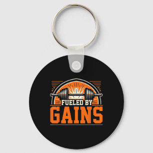 Fueled 1 av Gain Bodybuilding Gym Nyckelring