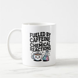Fueled by Caffeine and Chemical Reactions Kawaii Kaffemugg