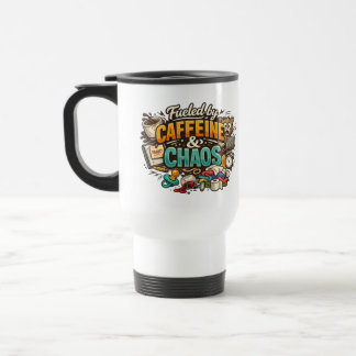 Fueled by Caffeine & Chaos Funny Coffee Mug Resemugg
